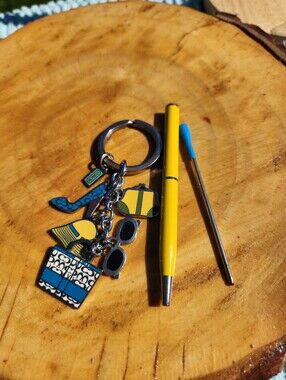 Coach Hampton Weekend / Travel Theme Multi-Charm Keychain